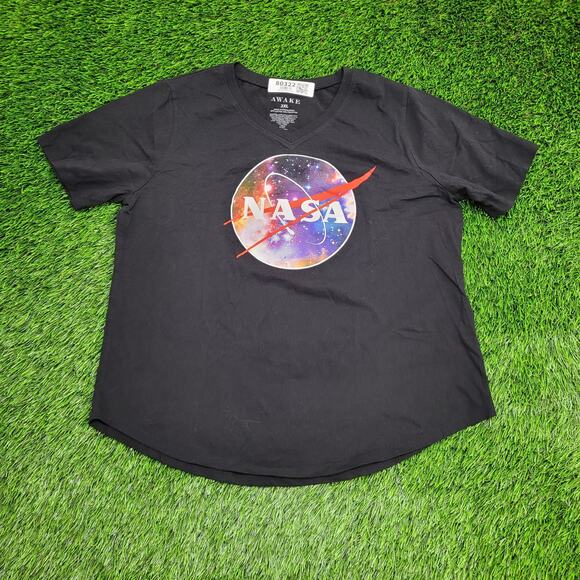 NASA Outer-Space Planet Shirt Womens 2XL 21x25 Black - Picture 1 of 11